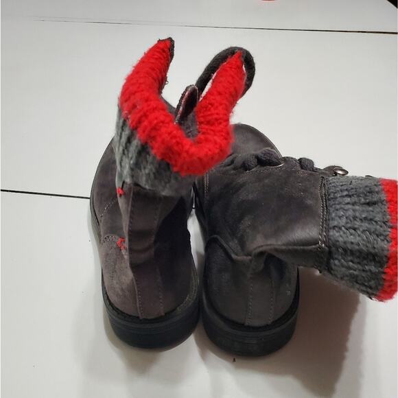 Mad Love Love Womens Size 5.5 Lace up boots with red trim - Picture 11 of 13